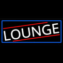 Lounge With Blue Border Handmade Art Neon Sign