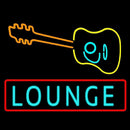 Lounge With Guitar Handmade Art Neon Sign