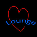 Lounge With Heart Handmade Art Neon Sign