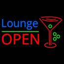 Lounge With Martini Glass Open 1 Handmade Art Neon Sign