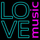 Love Music Handmade Art Neon Sign