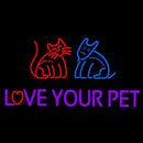 Love Your Pet Handmade Art Neon Sign