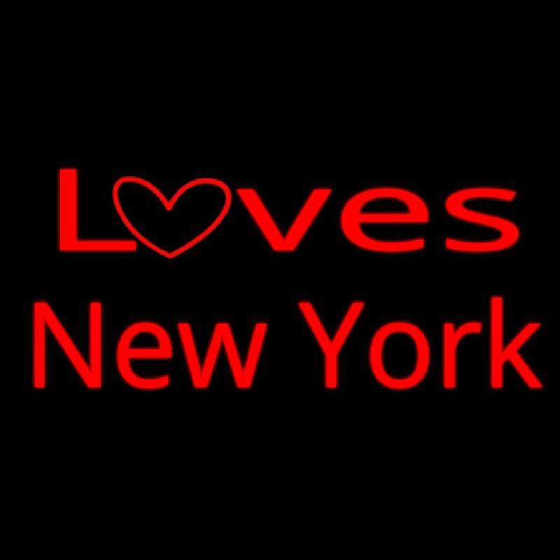Loves New York Handmade Art Neon Sign