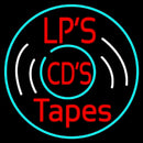 Lps Cds Tapes Handmade Art Neon Sign