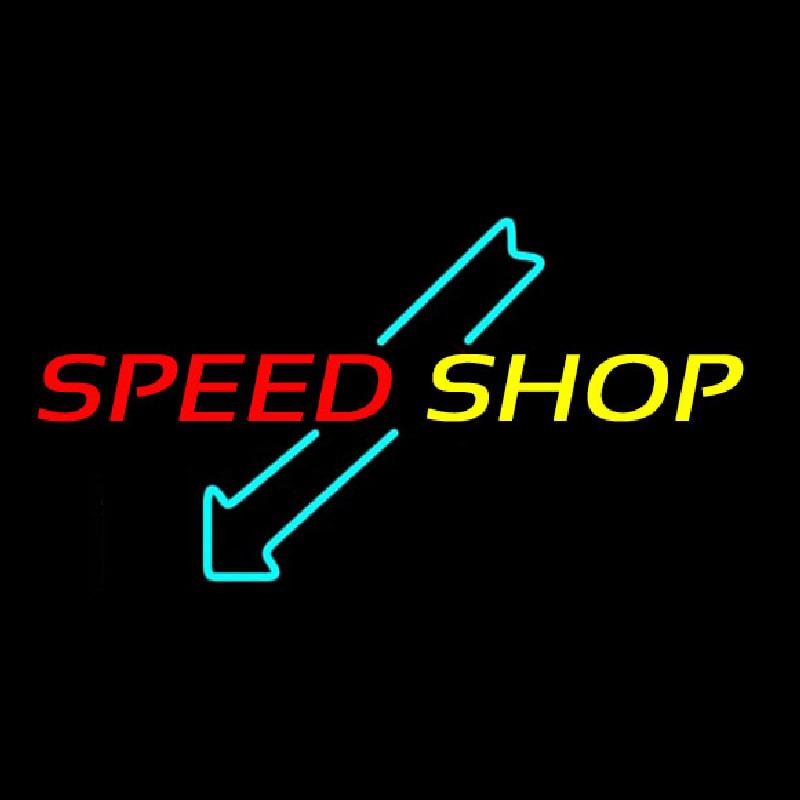 Machine Speed Shop Handmade Art Neon Sign
