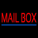 Mailbox Blue Line Handmade Art Neon Sign