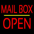 Mailbox Open Block Yellow Line Handmade Art Neon Sign