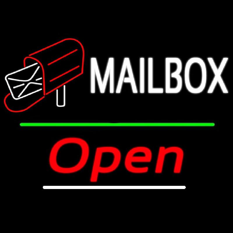 Mailbox Red Logo With Open 3 Handmade Art Neon Sign