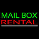 Mailbox Rental White Line Handmade Art Neon Sign