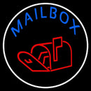 Mailbox With Logo Circle Handmade Art Neon Sign