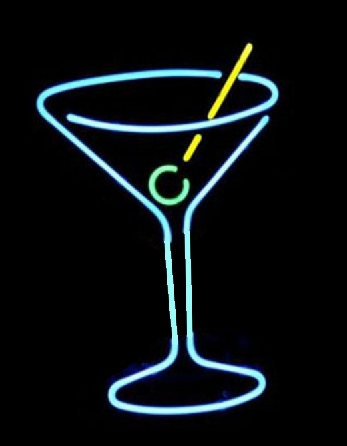 Martini Glass neon sign