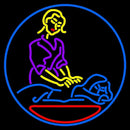 Massage Logo Open Handmade Art Neon Sign