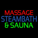 Massage Steam Bath And Sauna Handmade Art Neon Sign