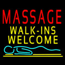 Massage Walk Ins Welcome Handmade Art Neon Sign