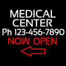 Medical Center Now Open Handmade Art Neon Sign
