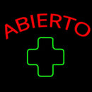 Medical Cross Abierto Handmade Art Neon Sign