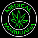Medical Cross Marijuana Handmade Art Neon Sign