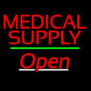Medical Supply Open Green Line Handmade Art Neon Sign