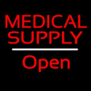 Medical Supply Open White Line Handmade Art Neon Sign