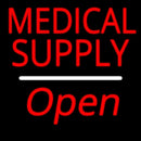 Medical Supply Script1 Open White Line Handmade Art Neon Sign