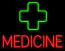Medicine Cross Logo Neon Sign