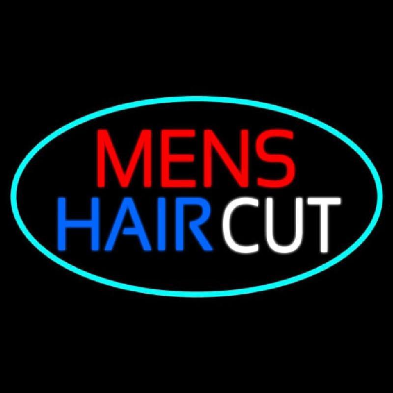 Mens Hair Cut Handmade Art Neon Sign