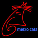 Metro Cats Handmade Art Neon Sign