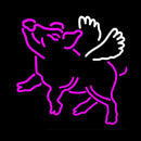 Mfg Flying Pig Handmade Art Neon Sign