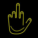 Middle Finger Fuck You Handmade Art Neon Sign