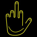 Middle Finger Fuck You Handmade Art Neon Sign