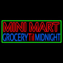 Mini Mart Groceries Till Midnight Handmade Art Neon Sign
