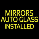 Mirror Auto Glass Installed Handmade Art Neon Sign