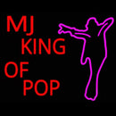 Mj King Of Pop Handmade Art Neon Sign