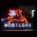 Mobilgas Oil Handmade Art Neon Sign