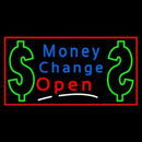 Money Change With Dollar Logo Open Handmade Art Neon Sign