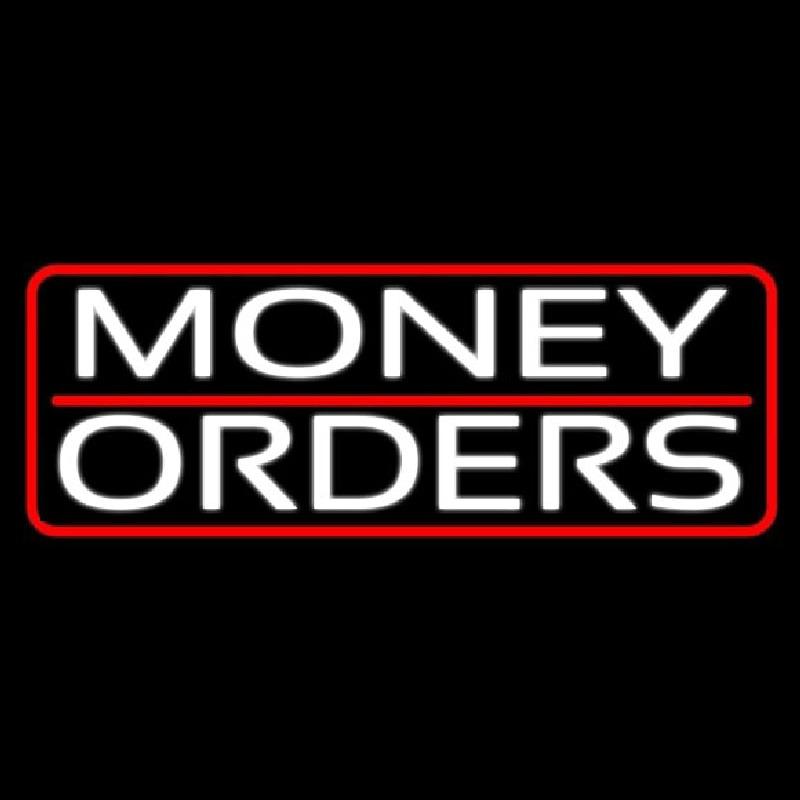 Money Order Only Sign Money Orders With Red Border And Line Handmade Art Neon Sign