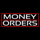 Money Orders With Red Border And Line Handmade Art Neon Sign