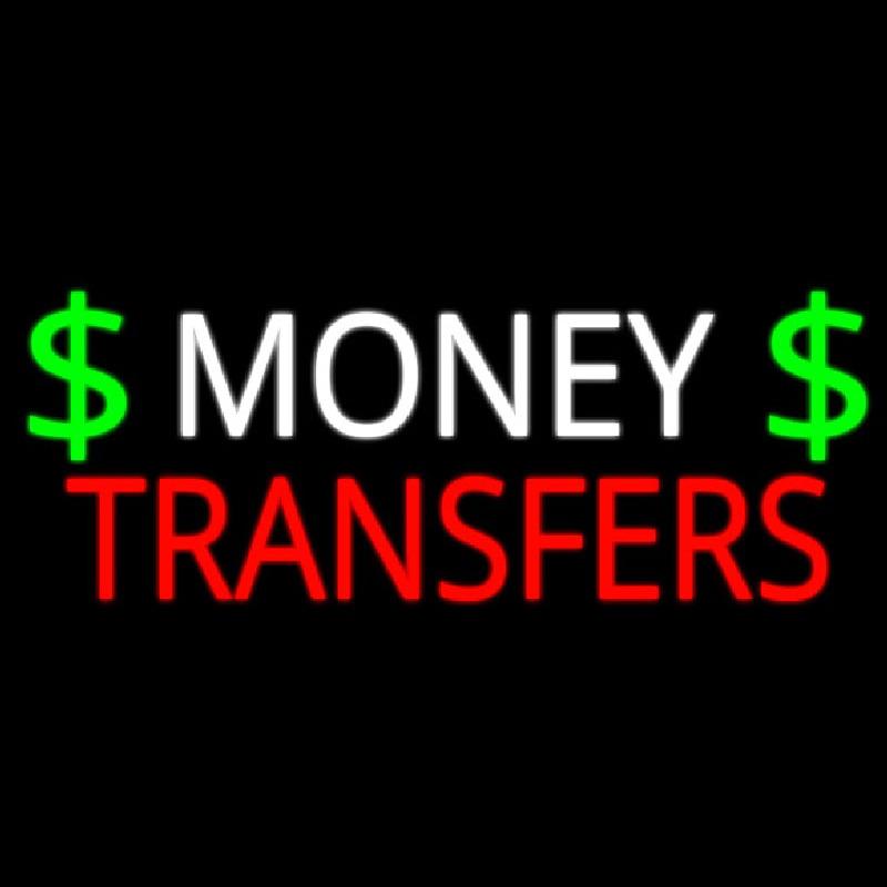 Money Transfers Dollar Logo Handmade Art Neon Sign