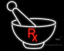 Mortar and Pestle Handmade Art Neon Signs