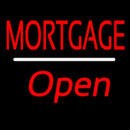 Mortgage Open White Line Handmade Art Neon Sign