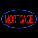 Mortgage Oval Blue Handmade Art Neon Sign