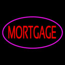 Mortgage Oval Pink Border Handmade Art Neon Sign