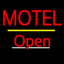 Motel Open Yellow Line Handmade Art Neon Sign