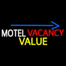 Motel Vacancy Value With Arrow Handmade Art Neon Sign
