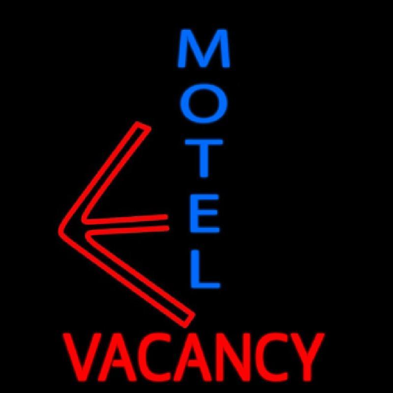 Motel Vacancy With Arrow Handmade Art Neon Sign