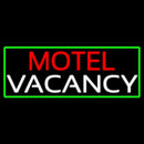 Motel Vacancy With Green Handmade Art Neon Sign