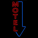 Motel With Down Arrow Handmade Art Neon Sign