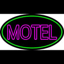 Motel With Green Border Handmade Art Neon Sign