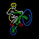 Mountain Biker Handmade Art Neon Sign
