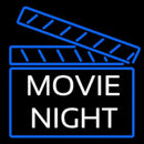 Movie Night Handmade Art Neon Sign